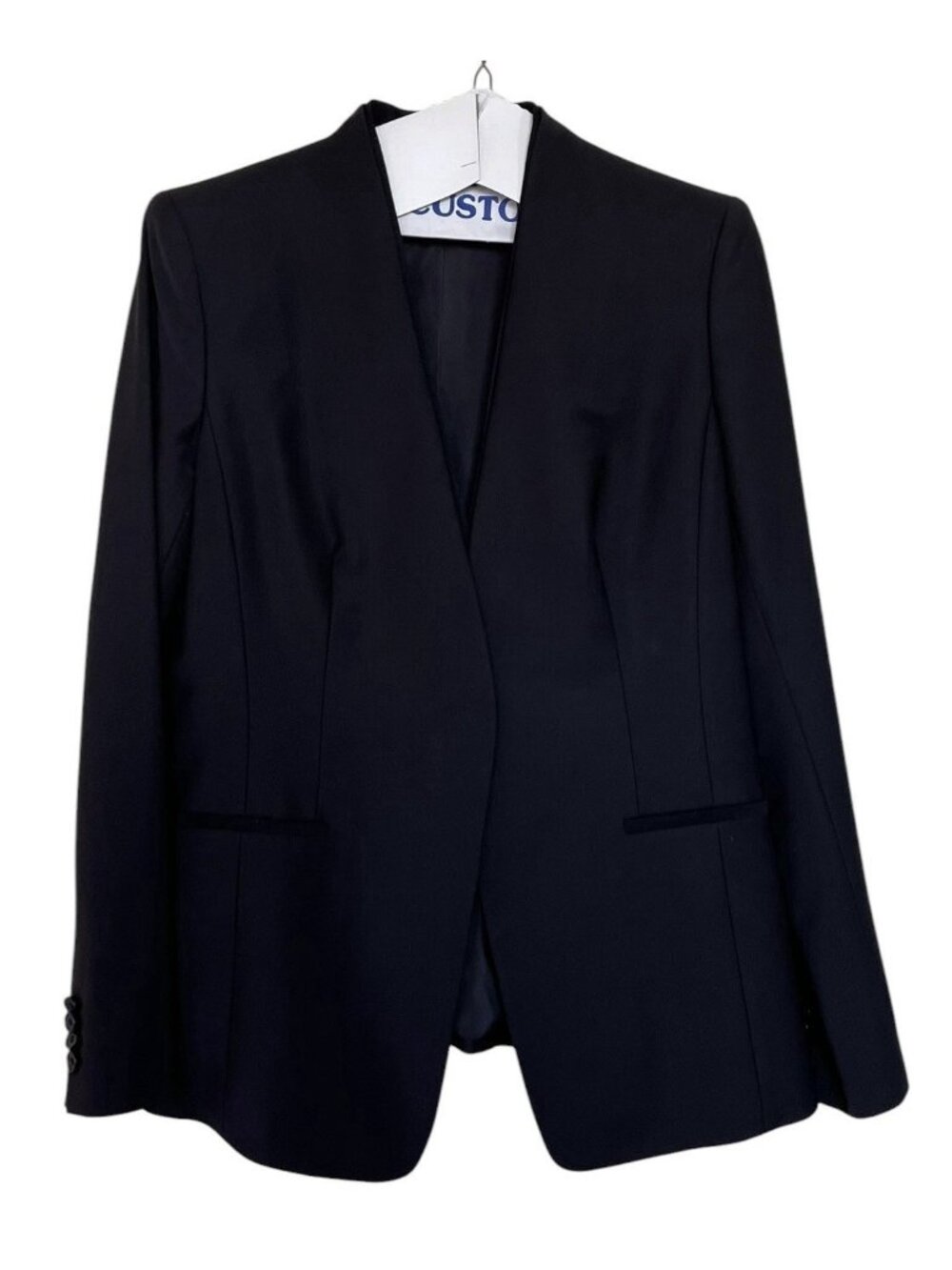 Ann Taylor Blazer Jacket‎ Womens Size 8 Black Long Sleeve Virgin Wool
